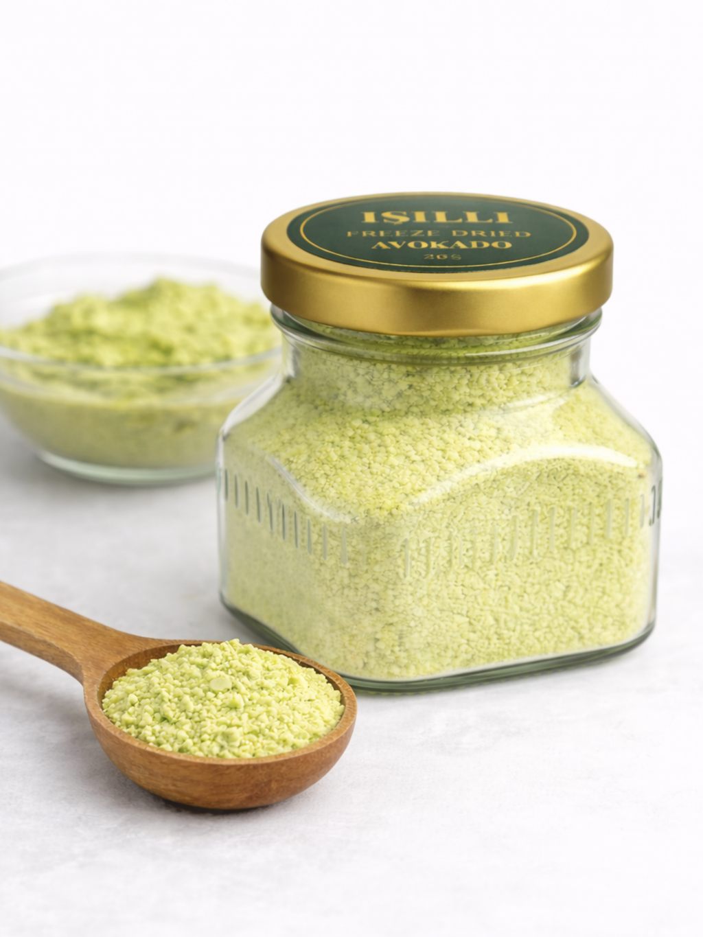 Freeze Dried Avokado Tozu 40 g – %100 Doğal, Katkısız, Yüksek Besin Değerli