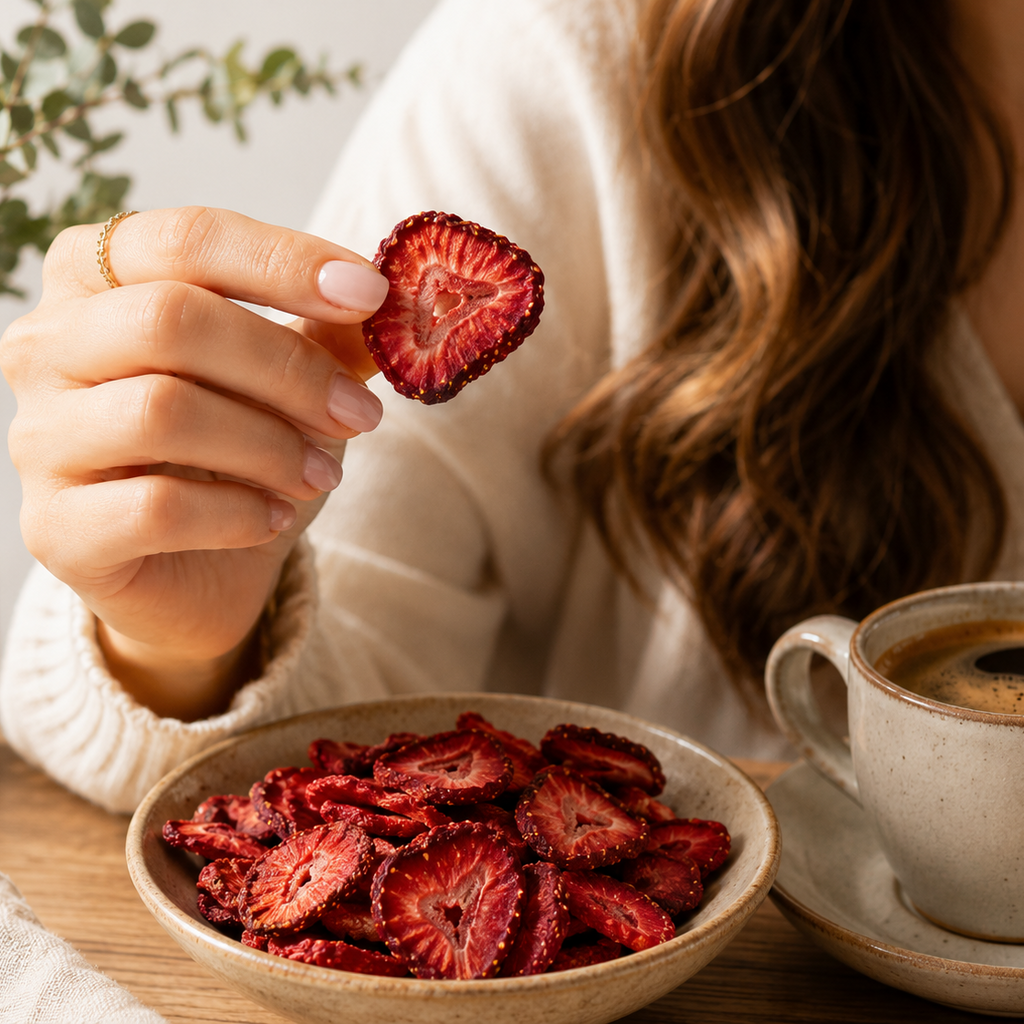 Yumuşak Kurutulmuş Çilek Dilimleri 50g