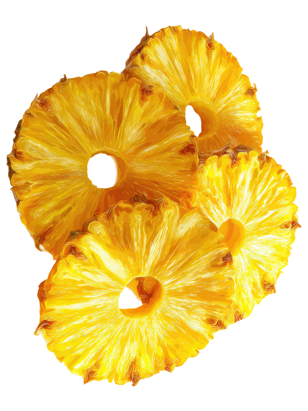 Premium Soft Dried Ananas Dilimleri – %100 Katkısız, Şeker İlavesiz