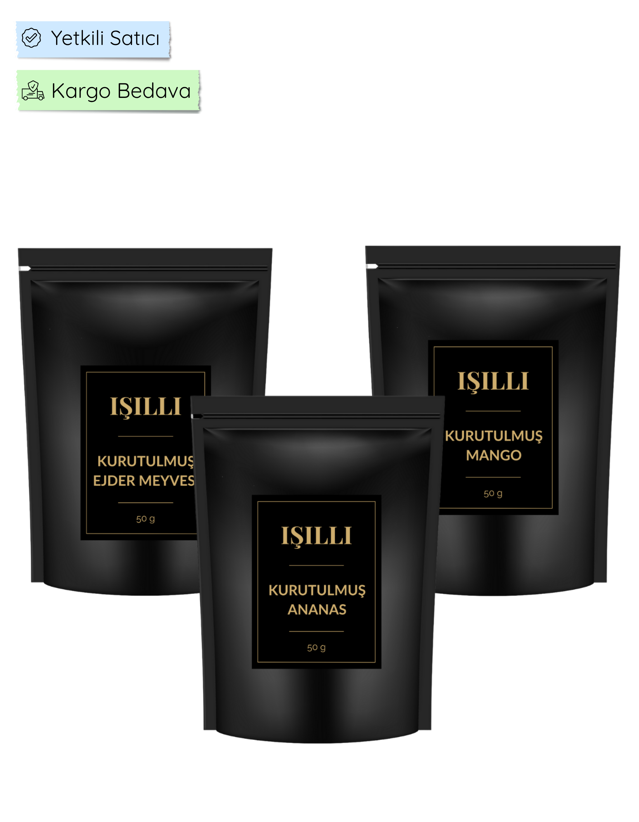 Tropikal Tanışma Paketi 3'lü set (Mango, Ananas, Ejder M.)
