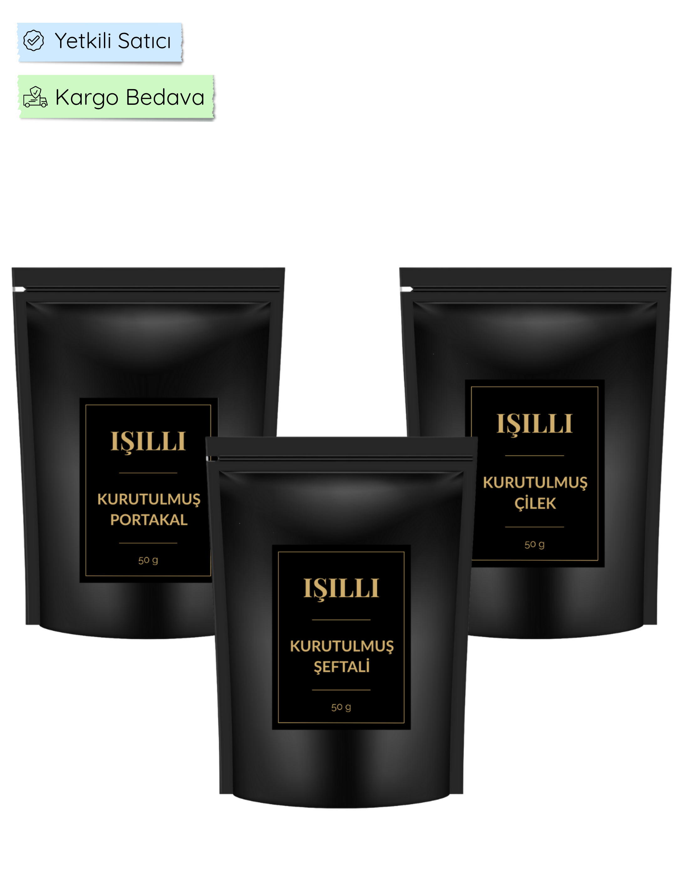 Tanışma Paketi 3'lü set (Şeftali, Portakal, Çilek)