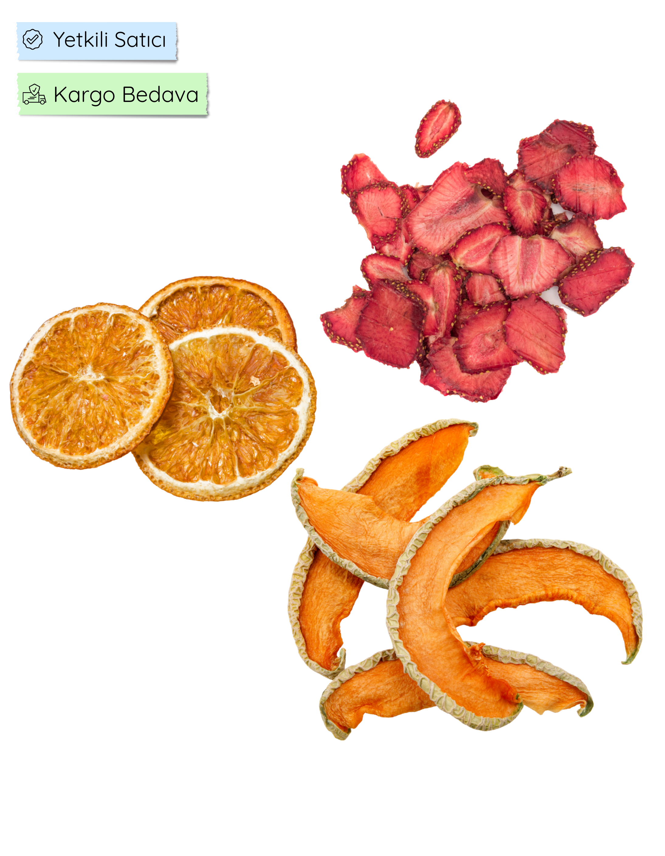 Gurme Meyve Tanışma Seti – 3 Farklı Lezzet (Kavun, Portakal, Çilek)